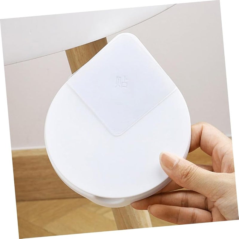 منفضة سجائر دوارة من الفولاذ المقاوم للصدأ قابلة للفك تحت المكتب حامل رماد سهل التنظيف للاستخدام الداخلي والخارجي - Image 4